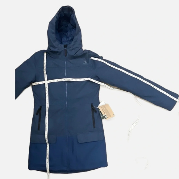 Woods Kala Women’s Faux Down Parka Coat Jacket Size XS Blue Hood Insulated New - Picture 14 of 15